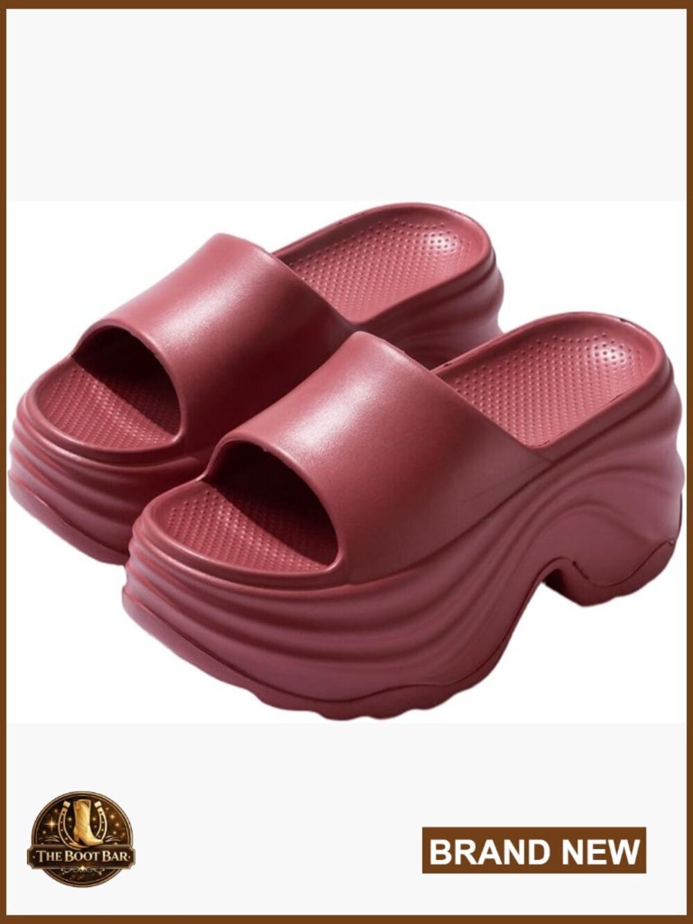 Women Platform Cloud Slides Sandals Comfortable Soft Non-Slip Slip On Bathroom